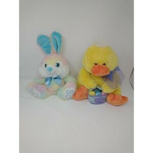 Easter Rabbit And Duck stuffed Toy Set Medium Size